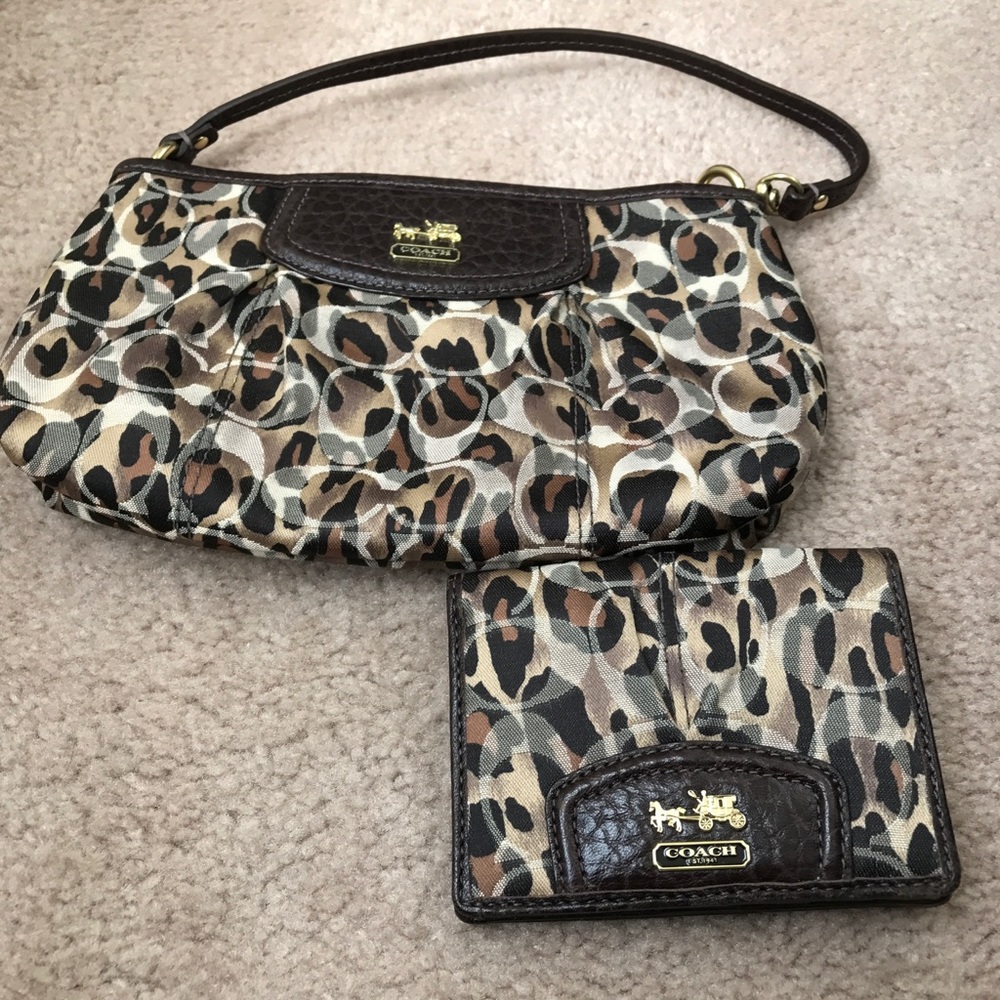 Coach bag and wallet